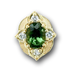 N631 14K BGT & DIAMOND SLIDE 